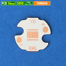 PCB 16mm 5050 Tembaga Led 5x5mm SST40 T6 XML XML2 XHP50 P50 Chip Ukuran 5mm x 5mm Cree Luminus Yinding Lampu Senter Led