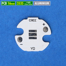 PCB 16mm 3535 Aluminium Led 3.5x3.5mm XPE XTE XPG XPL P35 TF1 Chip Ukuran 3.5mm x 3.5mm Cree Yinding Lattice Lampu Senter Led