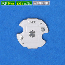 PCB 14mm 2525 Aluminium Led 2.5x2.5mm XB-D XB-H BD BH XBD Chip Ukuran 2.5mm x 2.5mm Cree Senter Led DRL Lampu Sorot Tembak