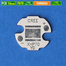 PCB 7070 16mm Tembaga Led 7x7mm XHP70 XHP 702 P70 Chip Ukuran 7mm x 7mm Cree MCP Yinding Senter Led Lampu Sorot Tembak