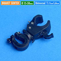 Holder Mounting Dudukan Pegangan Jepitan Braket Senter Lampu Led Kecil Sedang Besar Plastik Adjutable Universal Stang Sepeda Senapan