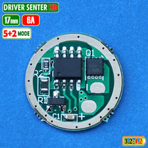 High Drain 17mm Driver Senter 6A Led 20W XML3 CUL SST SFT YD 5+2 Mode