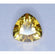 Mata Berlian Liontin Anting Trillion Kuning Emas 7 mm Cubic Zirconia