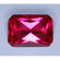 Akik Octagon Cincin Liontin Anting Merah Mawar 8x11 mm Corundum