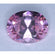 Akik Oval Cincin Liontin Anting Pink Cerah 8x10 mm Cubic Zirconia