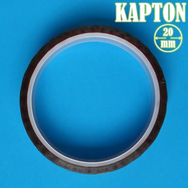 KAPTON TAPE Insulation Resistance 20mm x 100ft With Adhesive Pusatled