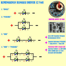 Informasi Rangkaian LED Seri dan Pararel Menggunakan Driver