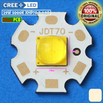 CREE 29W XHP702 DayLight 5000K 6V XHP70.2 LED Sorot Tembak 20mm 4.8A