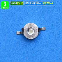 HPL 3W Led 520nm 530nm Hijau Lampu Led APiLL Dekorasi Ambient Jembatan Kolam Taman Sorot Par Panggung Tanda Jalan Taiwan