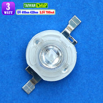 HPL 3W Led 410nm 420nm UV UltraViolet Lampu Led Tanaman Bonsai Coral Akuarium Aquascape Deep Curing ePoxy Resin Cat Tinta Kutek Taiwan