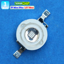 HPL 3W Led 365nm 370nm UV UltraViolet Lampu Led Pengering Curing ePoxy Resin Cat Tinta Lem Oca Kutek PCB Nail Dryer Ultra Unggu Taiwan