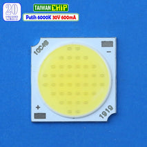COB 1919 20W LED Putih 6000K 6500K 30V Lampu Led Rel Rell Track Cahaya Siang Display Plafon Par Sorot Taman Ruang Tamu Spot Down light Taiwan