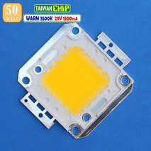 HPL 50W Kotak Led 3000K 3500K Warm Kuning Hangat Mata Lampu Led Taman Sorot Tembak Display Kabut Photo Studio PJU Jalan Lapangan Parkir Taiwan