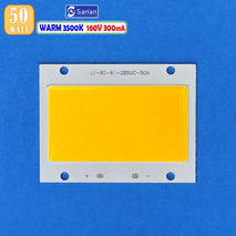 COB 2B50C 50W LED 3000K 3500K Warm Kuning Hangat Mata Lampu Led Taman Sorot Tembak Display Kabut Photo Studio Jalan PJU Lapangan Sanan