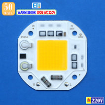 DOB 5454 50W Led 3000K 3500K Warm Kuning Hangat AC 220V Mata Lampu Led Taman Sorot Tembak Display Kabut Photo Studio PJU Stadion Lapangan Eti