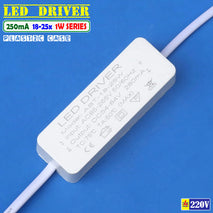 DRIVER AC 18-25 1W Plastik LED Seri OUT.DC.54-84V 250mA Arus Konstan Travo Lampu Akuarium Taman PJU Sorot