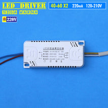 Driver Led 3 Warna 40-60 X2 220mA Driver Lampu Hias Gantung Tempel Plafon Led Dua Tiga Warna 60W 70W 80W 90W Lampu Rel Rell Track Display Sorot Tanpa Remote