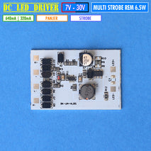 Multi Modul Rem 6.5W Driver LED Strobe Kedip Stop Flash Strobo PCB Aluminium 640mA 320mA DC 7-30V HPL 1W 3W Brake Module Rem Motor Mobil