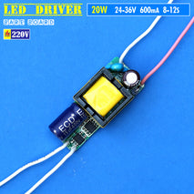Driver Led HPL COB 20W 600mA Bareboard Input AC 220V Driver Led 20W DC 24-36V Lampu Rel Rell Track Plafon Sorot Tembak Spot Light Down Light Duduk Meja Hias Gantung Tempel