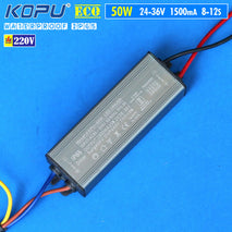 Driver Led HPL COB 50W 1500mA WaterProof IP65 Kopu Eco AC 220V Driver Led 50W 1.5A DC 26-36V Lampu Sorot Tembak Outdoor Kerja Jalan PJU Neon Box Flood Light Panel Baliho Panggung