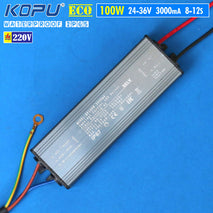 Driver Led HPL COB 100W 3000mA WaterProof IP65 Kopu Eco AC 220V Driver Led 100W 3A DC 26-36V Lampu Sorot Tembak Outdoor Kerja Jalan PJU Neon Box Flood Light Panel Baliho Lapangan