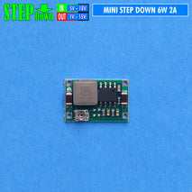 Step Down Mini 2A Kipas Adruino Mikro Sistem 6W Power Supply CV MP1482 Module StepDown DC Ke DC Converter Adjustable Voltage Voltase Konstan Buck Driver