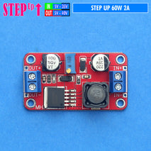 StepUp 60W 2A Power Supply CV XL6019 E1 Module Step Up Converter DC Ke DC Adjustable Volt Power Led Tegangan 12V 15V 30V 36V HPL COB XHP35