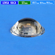 Lensa 57mm Kaca Cembung Datar H.22 Part Lensa Mini Beam Laser Led 2.3 Inch Yinding MCP Osram Biled Projie 2.3