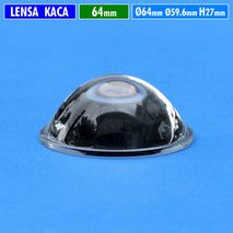 Lensa 64mm Kaca Cembung Datar H.27 Part Lensa Biled Fog Lamp Projie 2.5 Inch Yinding MCP Osram Mini Beam Laser Led 2.5