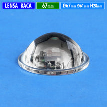 Lensa 67mm Kaca Cembung Datar H.28 Part Lensa Biled Fog Lamp Projie 2.6 Inch Yinding MCP Osram Mini Beam Laser Led 2.6