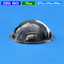 Lensa 74mm Kaca Cembung Datar H.30 Part Lensa Biled Fog Lamp Projie 2.9 Inch Yinding MCP Osram Mini Beam Laser Led 2.9