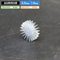 Pendingin Bulat 35mm Tebal 10mm Led 1W 3W Star Heatsink Aluminium Bintang Sirip DIY Pendingin Mata Lampu Led HPL COB Cooling Cooler