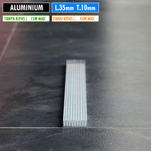 DIY 15W 600x35x10 Pendingin Aluminium Led HPL COB Power Amplifier IC Mosfet Panjang 60cm Lebar 3.5cm Tinggi 10mm Heatsink Aluminium Sirip Lampu Akuarium Sorot Gantung