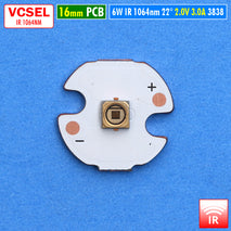 VCSEL 6W 1050nm 1064nm InfraRed 16mm Mata Lampu LED IR Laser 2V Senter IR Terapi Kulit NVR Kamera NV Malam CCTV Night Vision Surveillance Hunting