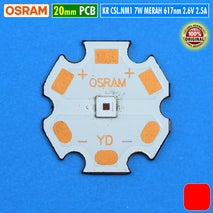 Led Osram KR CSLNM1 7W Merah 617nm Mata Lampu Senter Led Merah Throw Hunting Berburu Led Laser Mini Beam Fokus Chip Original Osram Merah KR CSLNM1 23