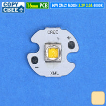 Led Cree 4000K MoonLight 10W Copy Cree XML2 XM-L2 T6 4500K Cahaya Bulan Part Mata Lampu Senter Led DRL Sorot Tembak Senja Lampu Head Light Fog Lamp