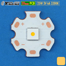 Yinding 25W 20mm 3200K Warm LED Senter Super Throw Jarak Jauh Kabut 6A
