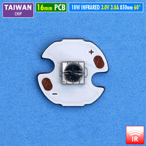 Led IR 10W 850nm 4 Chip XML2 3V Taiwan 60 Derajat Led InfraRed Infra Merah Kamera Malam CCTV Night Vision NV Surveillance Senter IR NVR Hunting Berburu Menembak