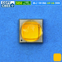 Chip Led XML2 Kuning Emas 10W Copy Cree XML2 XM-L2 2000K 2200K SMD 5050 Part Mata Led Lampu Senter DRL Sorot Tembak Senja Kota Lampu Head Light Fog Lamp