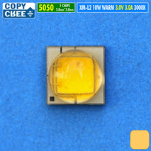 Chip Led XML2 Warm Hangat 10W Copy Cree XML2 XM-L2 3000K 3500K SMD 5050 Part Mata Led Lampu Senter DRL Sorot Tembak Senja Kota Lampu Head Light Fog Lamp