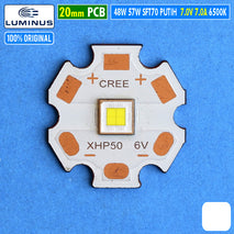 Led SFT70 Putih 6500K 6V Original Chip SFT-70 48W 57W Max 20mm Upgrade XHP50 P50 XHP70 P70 Mata Senter Led Lampu Tembak Sorot DRL Head Fog Lamp Head Lamp Senter Kepala