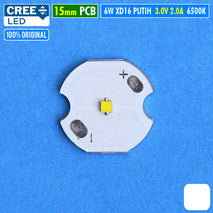 Cree XD16 Original Chip 6W Putih 6500K 15mm Upgrade Q5 XPE XRE Mata Lampu Senter Led Mini Throw Swat Police TaffLed Fenix Senter Nitecore Acebeam Olight Ultrafire