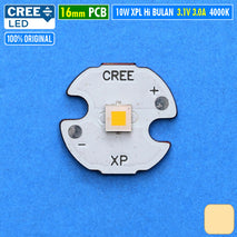 Cree XPL HI Original Chip 10W Cahaya Bulan 4000K 16mm MoonLight Mata Lampu Senter Led Throw Mini Fenix Senter Nitecore Acebeam Oligh Maglite Ultrafire Uniquefire