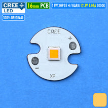Cree XHP35 HI Original Chip 13W Warm 3000K 12V 16mm Kuning Hangat Mata Led Lampu Kabut Sorot DRL Head Fog Lamp Led Senter Throw Fenix Nitecore Acebeam Olight Maglite