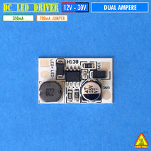 Dual Ampere 350mA 700mA Mini Driver LED 1W 3W HPL Taiwan Epistar BrightLux CREE OSRAM IR AKI DC 12V 24V