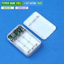 DIY 5V Casing Modul Power Bank Shell Kit 3x 18650 Kosong No Battery