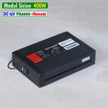 Modul Sirine 400W Wireless 12V PA 3000 Ampifier Alarm Klakson 18 Nada Tone Mobil Ambulance Touring Konvoi Patwal