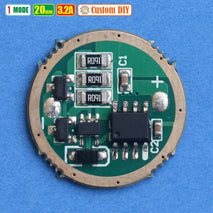 Custom DIY Driver Senter 20mm 3A Led 10W Cree XML Osram IR XPL SST 5 Plus 1 Mode