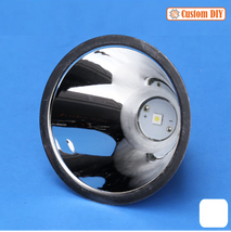 Custom DIY Reflektor 77mm Aluminium SMO Led Putih 6500K 7000K Cahaya Siang Chip Bulat DIY Spare Part Senter Led Dony Luby Surya Kawachi Aoki Cahaya