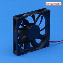 Custom DIY Kipas 8015 DC 12V Kotak 8cm x 8cm Tebal 1.5cm Kipas Casing Komputer Slim DIY Pendingin Lampu Aquarium Akuarium Sorot Led Gantung Tempel
